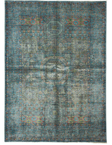 Tappeto Mamlouk Pakistan 170x235 Blu Teal Verde