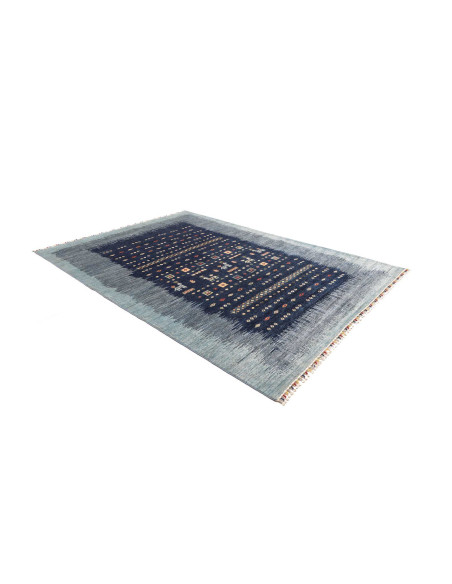 Tappeto Siva Pakistan 210x292 Blu Navy Blu Chia
