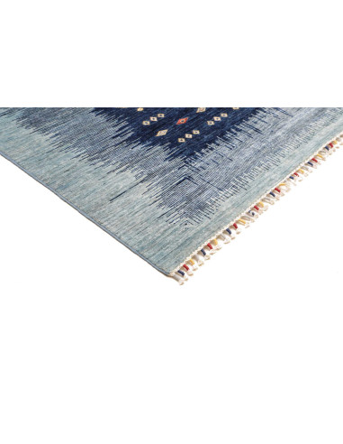 Rug Siva Pakistan 210x292 Navy Blue Light Blue