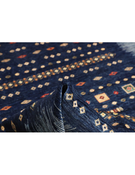 Rug Siva Pakistan 210x292 Navy Blue Light Blue