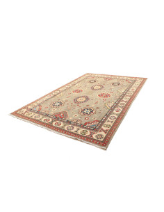 Rug Kazak Afghanistan maroon red 206x299 2