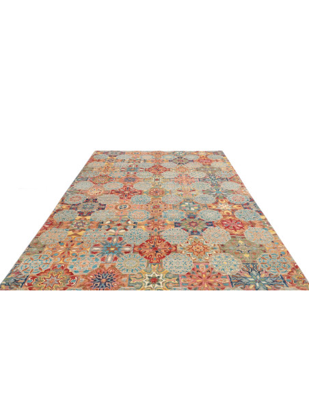 Rug Shahi Fine Pakistan 199x295 Blue Orange Red