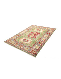 Rug Kazak Pakistan maroon white 151x206 2