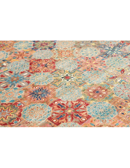 Rug Shahi Fine Pakistan 199x295 Blue Orange Red