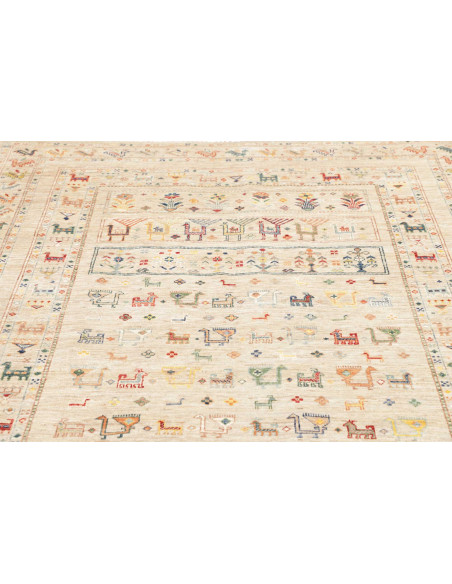 Tappeto Rubin Pakistan 170x241 Beige Crema Mult