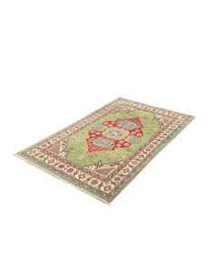 Rug Kazak Afghanistan sky blue red 97x152 2