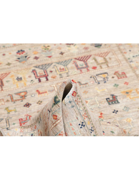 Rug Rubin Pakistan 150x202 Light Beige Multicol