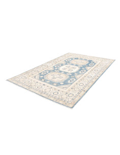 Rug Kazak Afghanistan 185x266 Sky Blue Cream Be 2