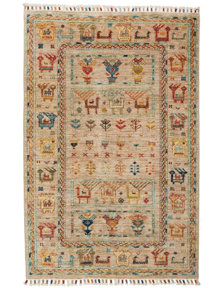 Tappeto Rubin Pakistan 82x123 Beige Blu Rosso G