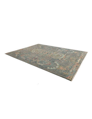 Rug Shahi Fine Pakistan 270x356 Teal Gold Rust