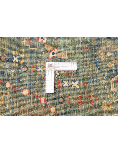 Rug Shahi Fine Pakistan 270x356 Teal Gold Rust