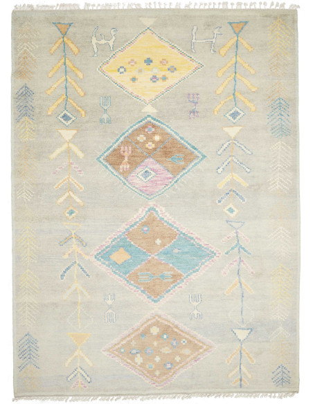 Rug Berber Pakistan 239x318 Light Gre