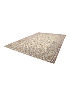 Tappeto Kashan Persia bianco grigio 298x404 2