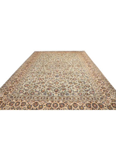 Rug Kashan Persia white maroon 305x407