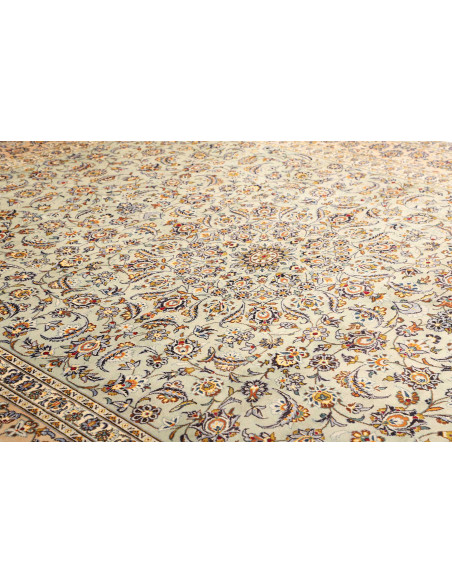 Rug Kashan Persia white maroon 305x407