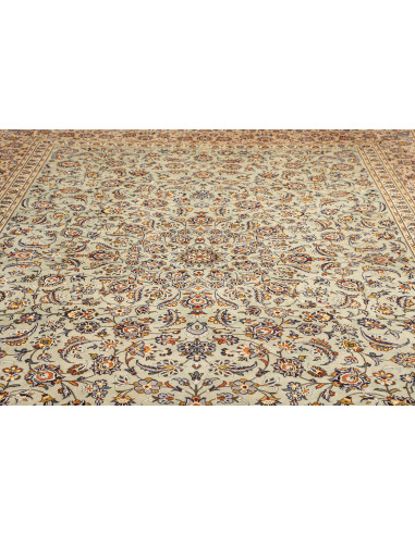 Tappeto Kashan Persia bianco marrone 305x407