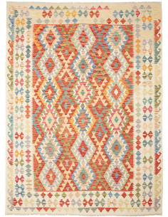 Tappeto Kilim Afghanistan giallo arancione 177x236