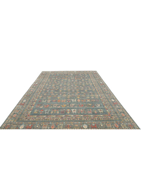 Tappeto Rubin Pakistan 249x350 Blu Verde Petrol