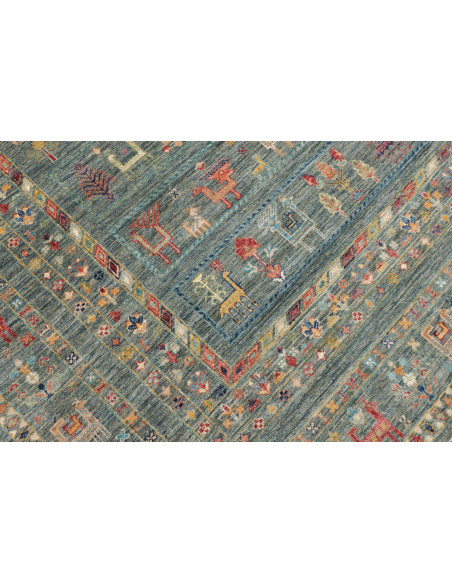 Tappeto Rubin Pakistan 249x350 Blu Verde Petrol