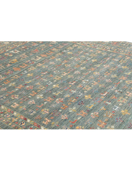 Tappeto Rubin Pakistan 249x350 Blu Verde Petrol