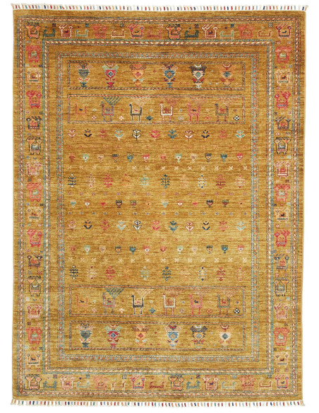 Tappeto Rubin Pakistan 150x206 Giallo Ocra Pred