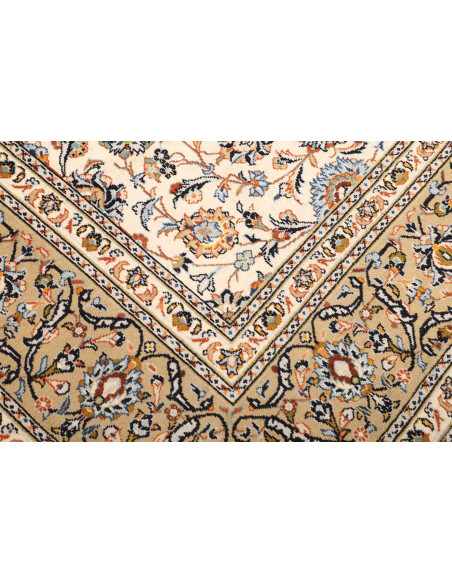 Tappeto Kashan Persia beige grigio 244x370