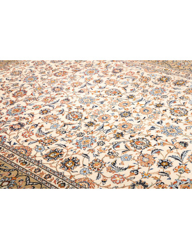 Tappeto Kashan Persia beige grigio 244x370