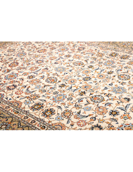 Tappeto Kashan Persia beige grigio 244x370