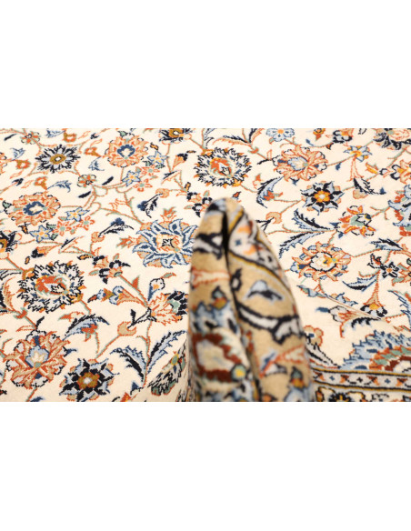 Tappeto Kashan Persia beige grigio 244x370