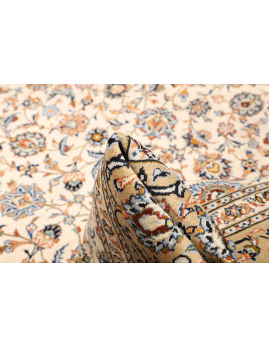 Tappeto Kashan Persia beige grigio 244x370