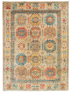 Rug Tribal Pakistan 147x198 Beige Terracotta Bl