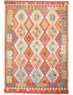 Rug Kilim Afghanistan maroon 176x248