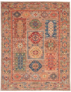 Rug Tribal Pakistan 148x194 Terracotta Blue Red