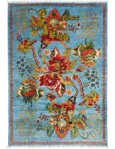 Rug Ziegler Fine Pakistan 210x303 Turquoise Blu