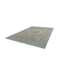 Rug Mamlouk Pakistan 278x377 Teal Blue Cream Or 2