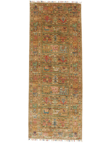 Tappeto Rubin Pakistan 72x187 Marrone Terra Ver