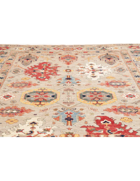 Tappeto Kazak Fine Pakistan 247x303 Grigio Beig