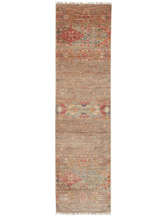 Rug Rubin Pakistan 77x297 Earth Brown Beige Red