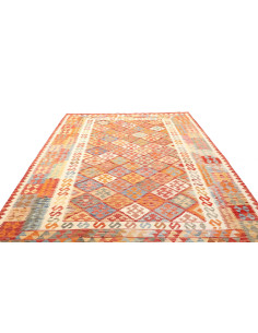 Rug Kilim Afghanistan yellow red 205x297 2