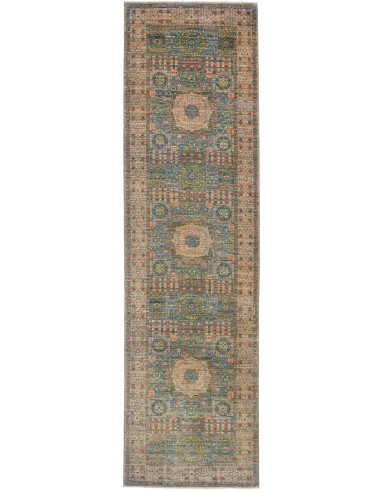 Rug Mamlouk Pakistan 79x299 Blue Beige