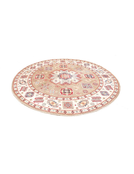 Rug Kazak Afghanistan 238x234 Beige Brown Red B