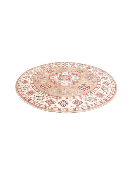 Rug Kazak Afghanistan 238x234 Beige Brown Red B