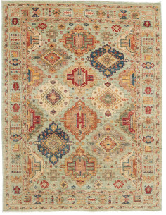 Tappeto Tribal Pakistan 169x224 Verde Acqua Ter
