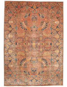 Rug Shahi Fine Pakistan 208x295 Terracotta Blue