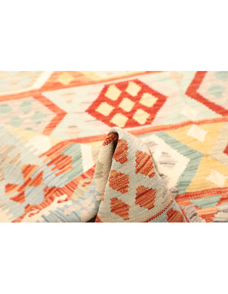 Rug Kilim Afghanistan white 197x291