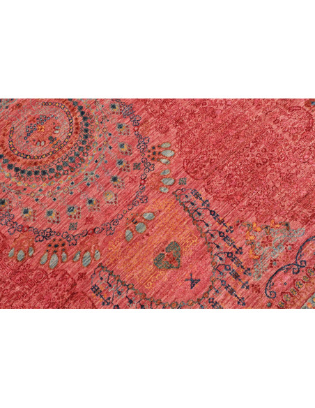 Rug Shahi Fine Pakistan 251x288 Coral Blue Gold