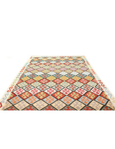 Rug Kilim Afghanistan white green 207x298 2