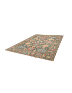 Rug Kazak Fine Pakistan 245x314 Teal Red Coral 2