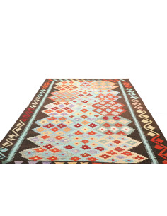 Rug Kilim Afghanistan white green 200x306 2