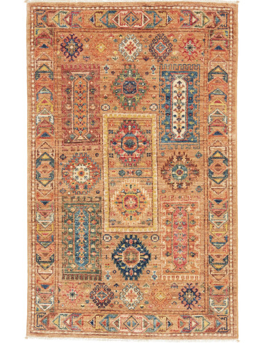 Rug Tribal Pakistan 77x120 Terracotta Orange Bl